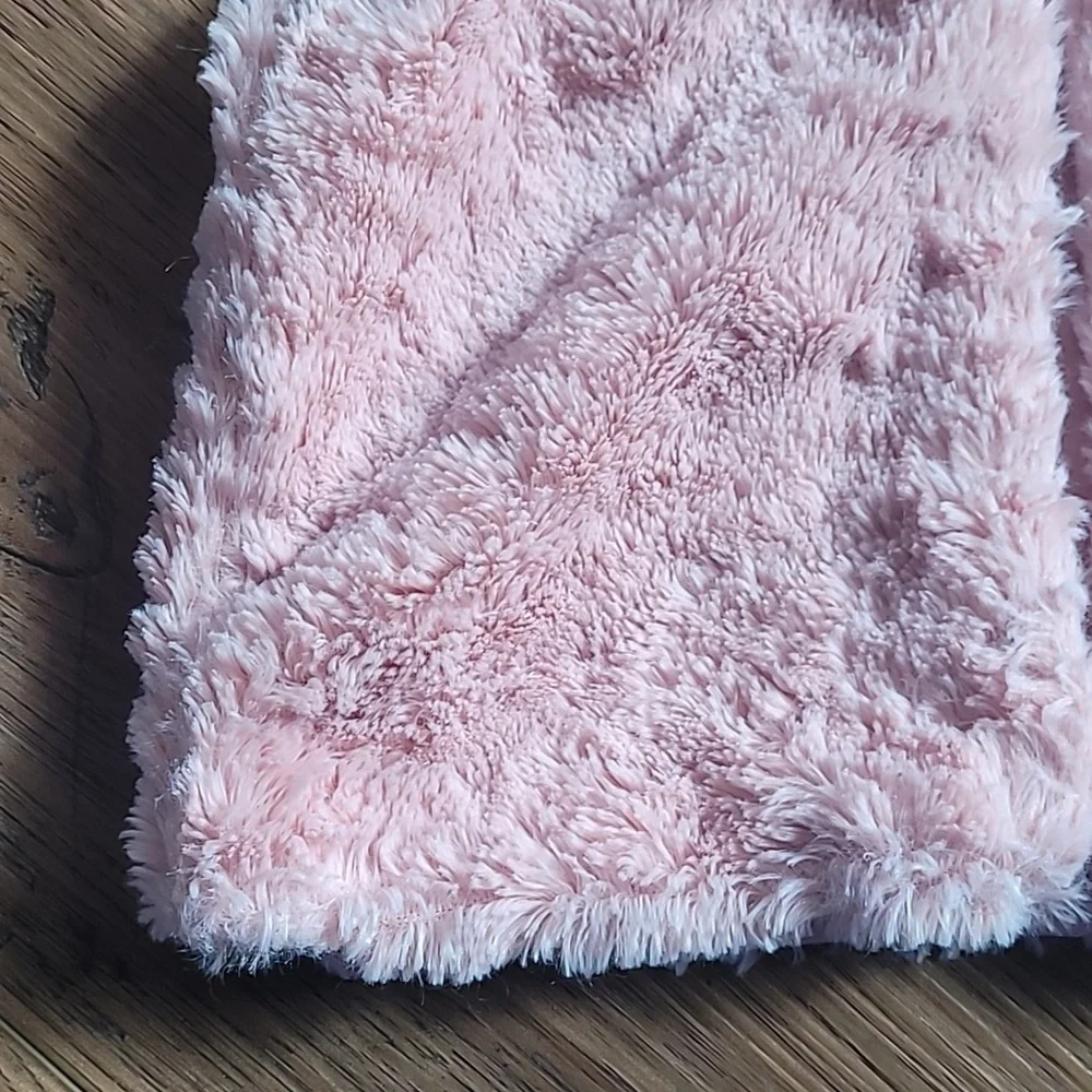 Wonder Nation Fleece Hooded Vest, Size 3T, Blush Pink, Soft